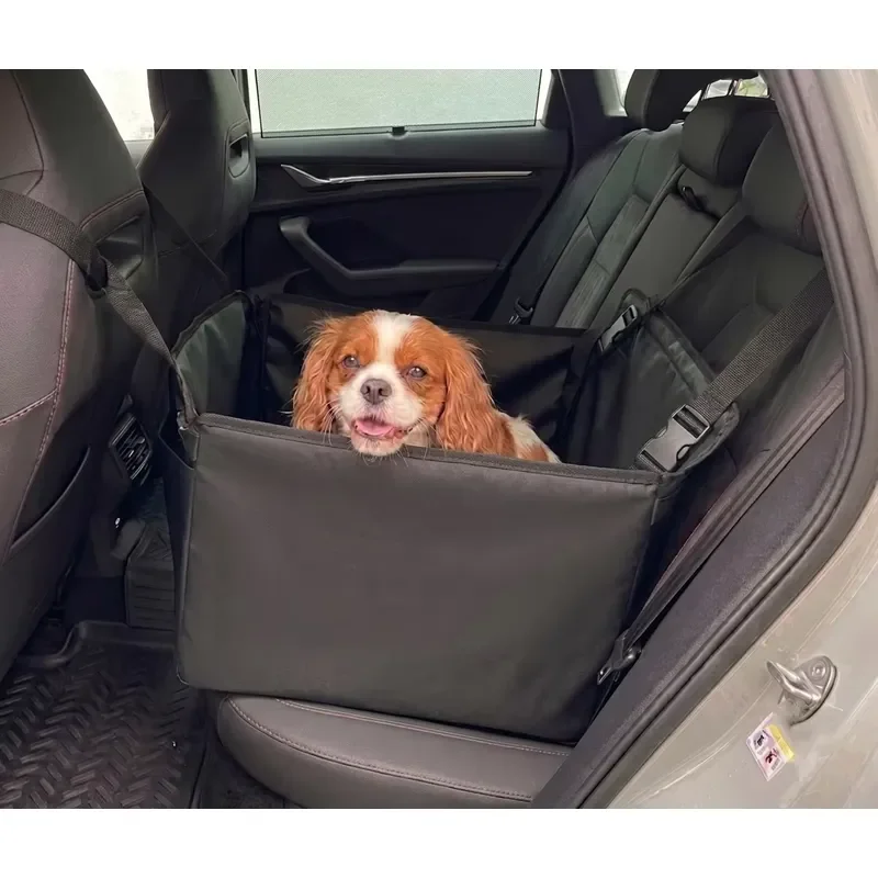 Portable Pet Dog Car Bag with Seat Belt and Adjustable Shoulder Strap to Secure Pets in Car Seat for Pet Safety