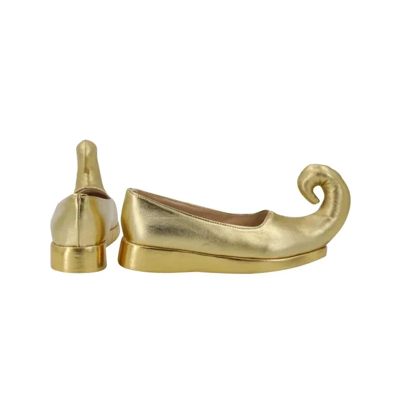 Wiwiwi 123Aladdin أنيمي الذهبي الياسمين أحذية الإناث بو الأحذية هالوين تأثيري الدعامة مخصص م