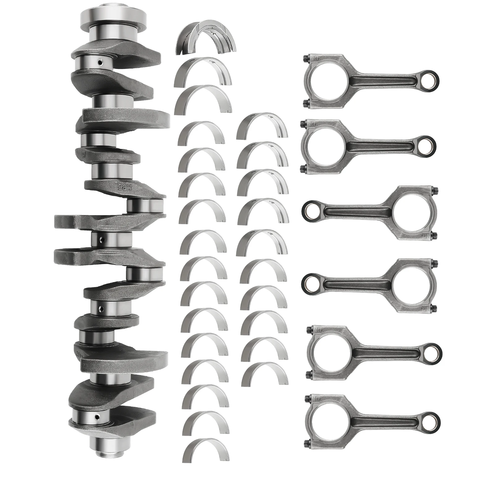 For N55B30A 3.0L Engine Crankshaft & Con Rods & Bearings Set For BMW 11217580483