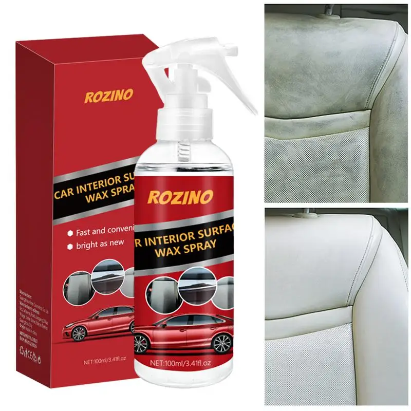 

Leather Seat Cleaner Multi-Purpose Foam Cleaner Rust Remover Prevent Cracking or Fading with UV Protection for Couches Shoes