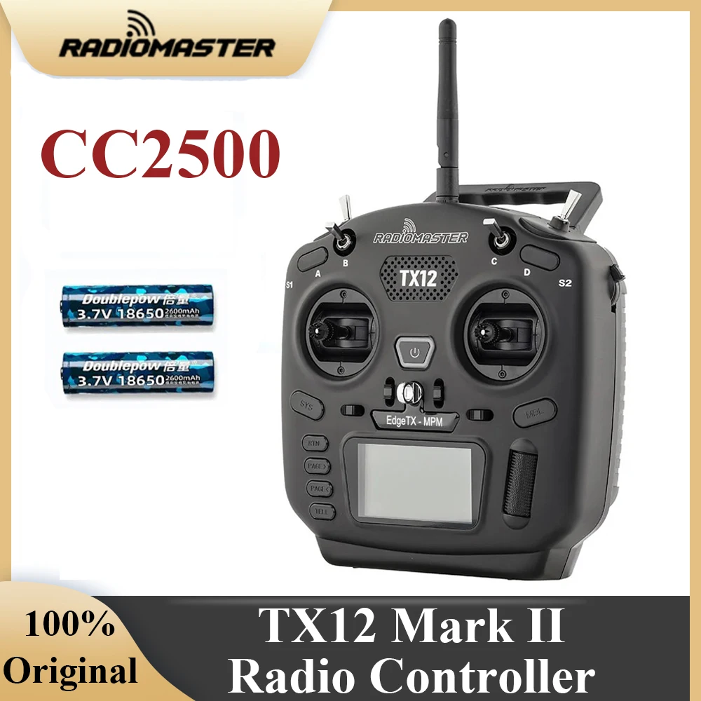 RADIOMASTER TX12 Mark II Hall Gimbals Remote Controller FCC CC2500 M1 M2 EdgeTX OpenTX 16CH Transmitter for FPV Drone