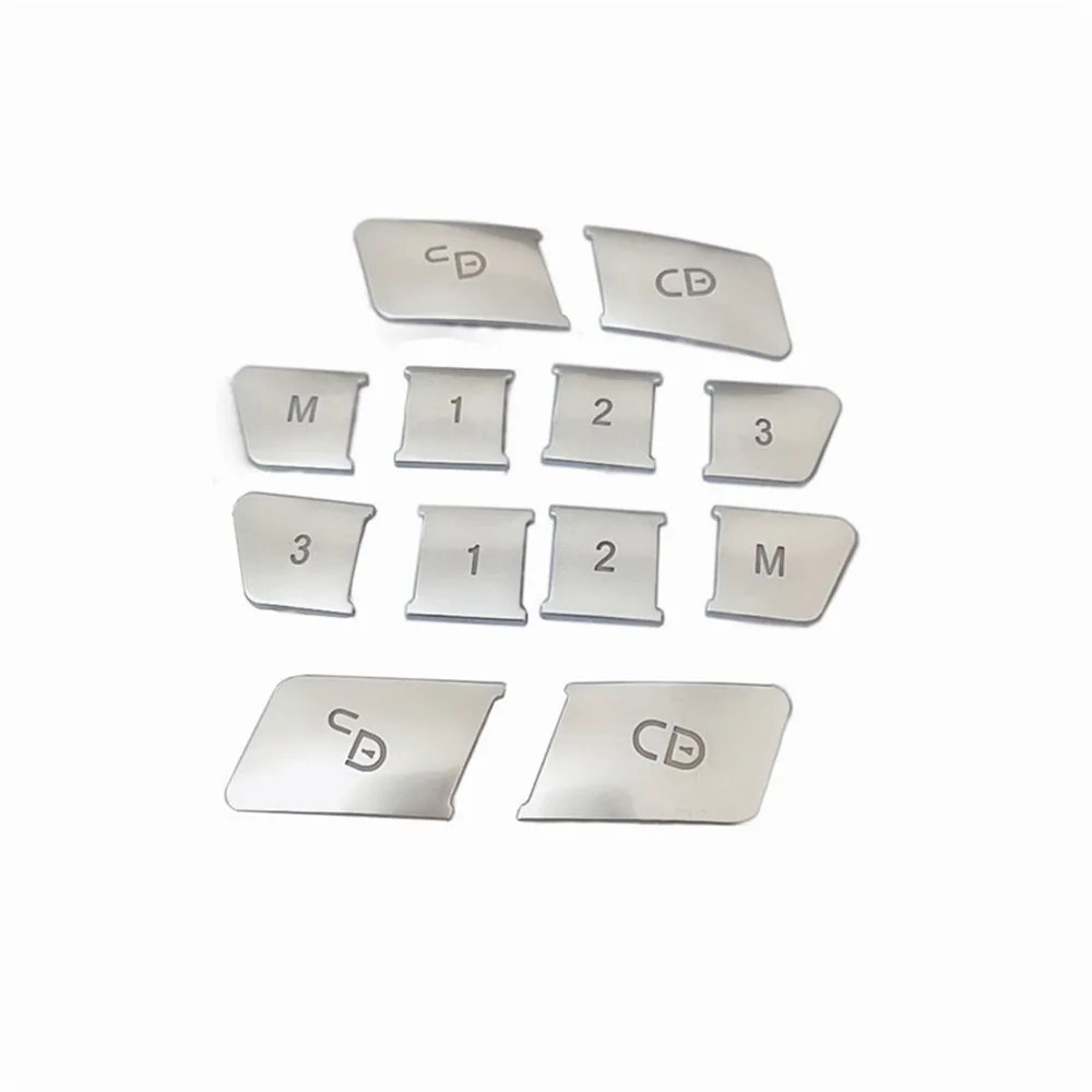 

Car Styling Door Seat Memory Lock Buttons Window Lift Button Trim Covers Stickers for Mercedes Benz C E Class W204 W212 CLA/GLA