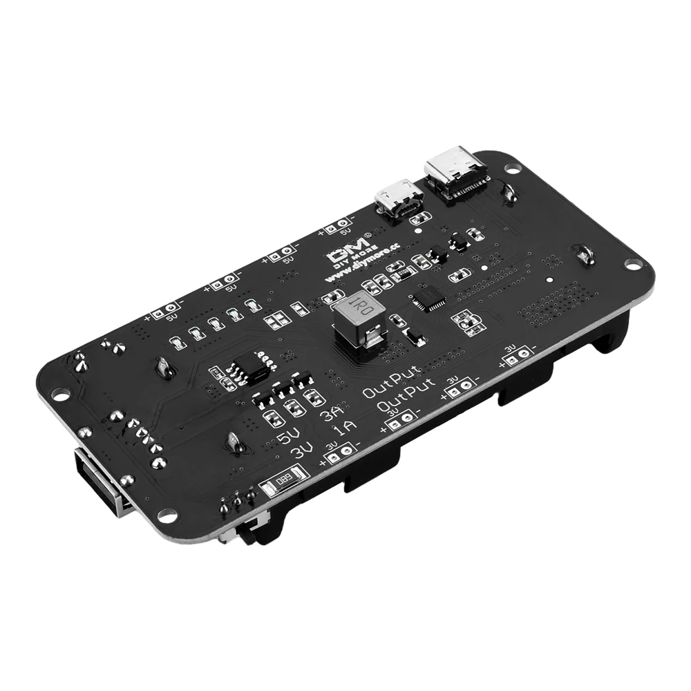 Dual 18650 Battery Power Bank Expansion Board V8 5V 3A/3.3V 1A Module Micro USB Boost Converter For Arduino ESP32 ESP8266