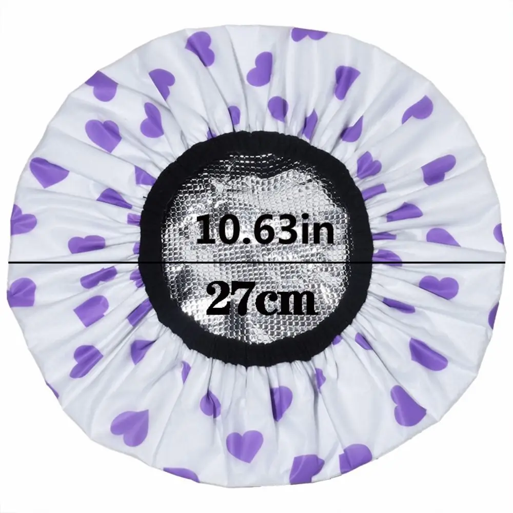 Engrossado auto-aquecimento folha de estanho chapéu touca de banho termostática vapor máscara de cabelo touca de banho aquecimento espontâneo