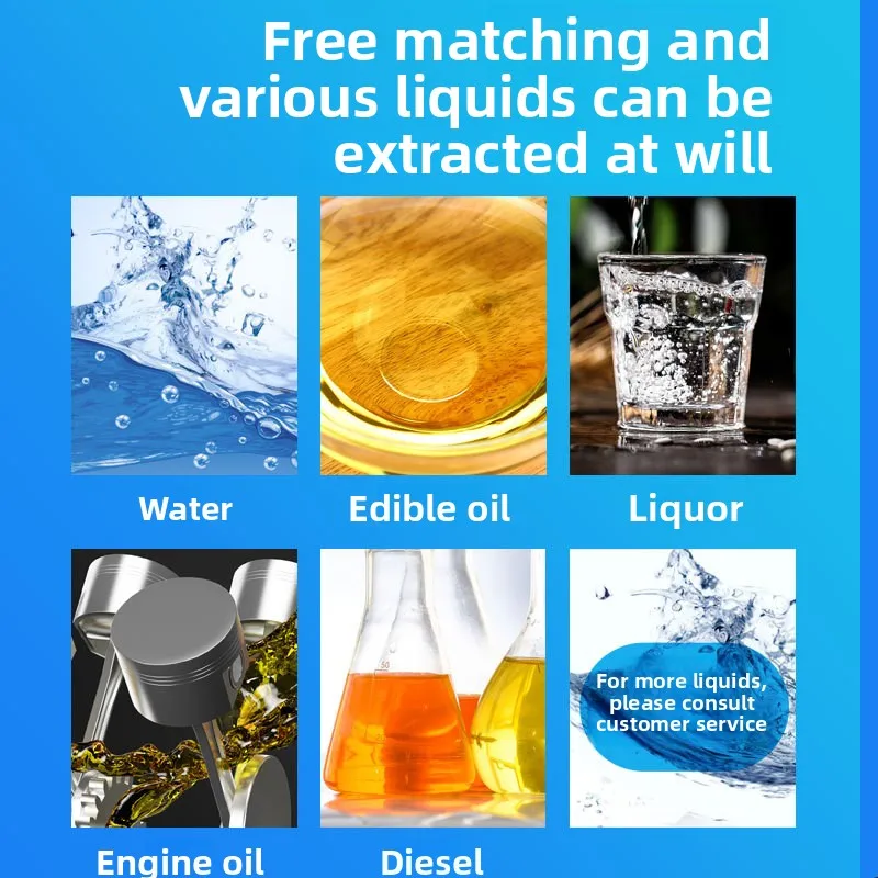 30L/MIN Small Electric Refueling Diesel Oil Pump 12V24V Oil Suction Pump Oil Gun Refueling Machine Water Pump