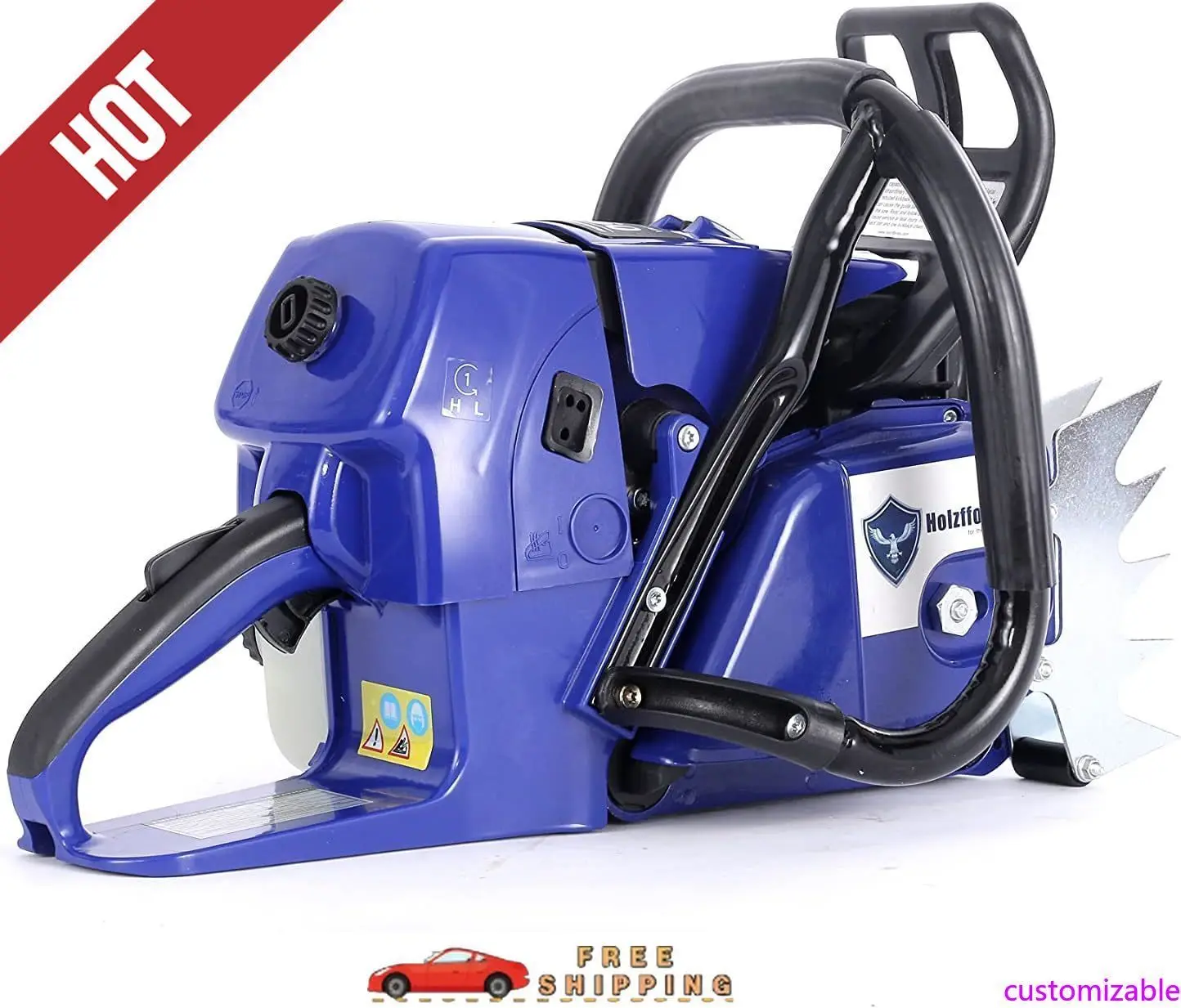 

Настраиваемая головка цепной пилы Blue Thunder G660 92cc без направляющей и цепи. Все детали совместимы.