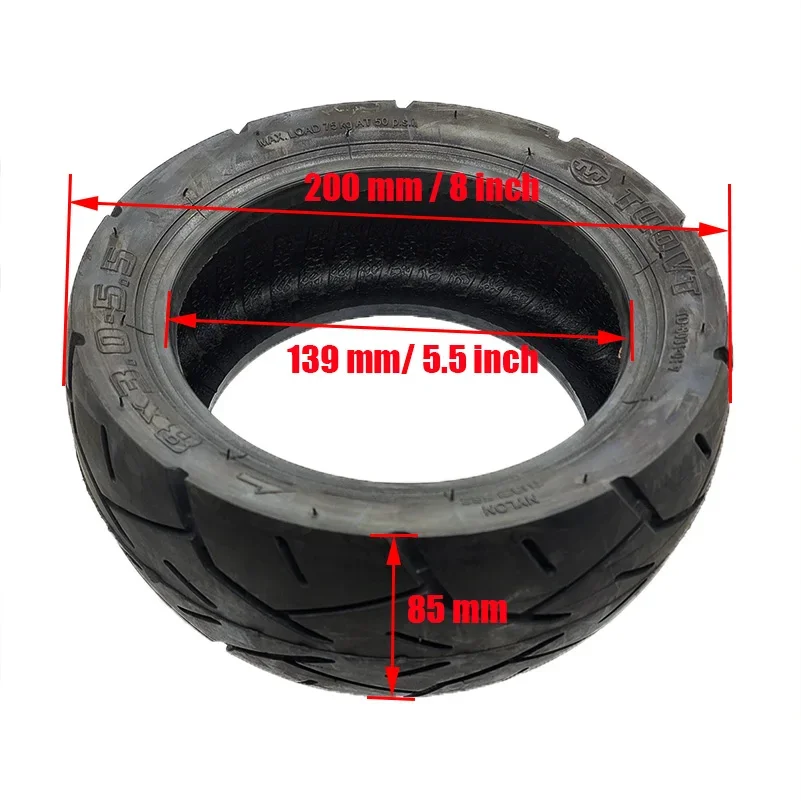 Pneus sem câmara para skate elétrico, pneu Mantis, peças de scooter, 8x3.0, 8x3.0, Kaabo Mantis8 vácuo, acessórios