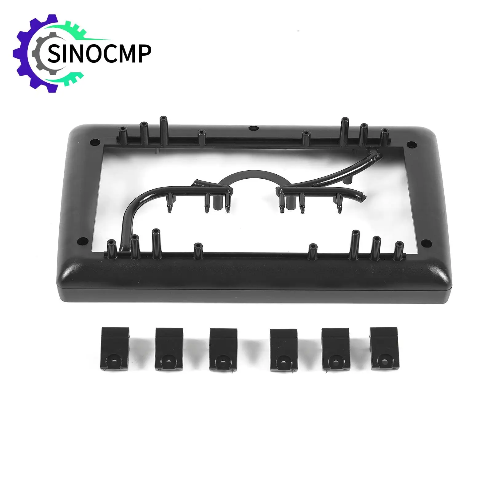 Universal Two 2 Double Din Car Radio Fascia 7 to 9 Inch Car Stereo Headunit Panel Dashboard Mounting Frame Trim Kit Face Plate