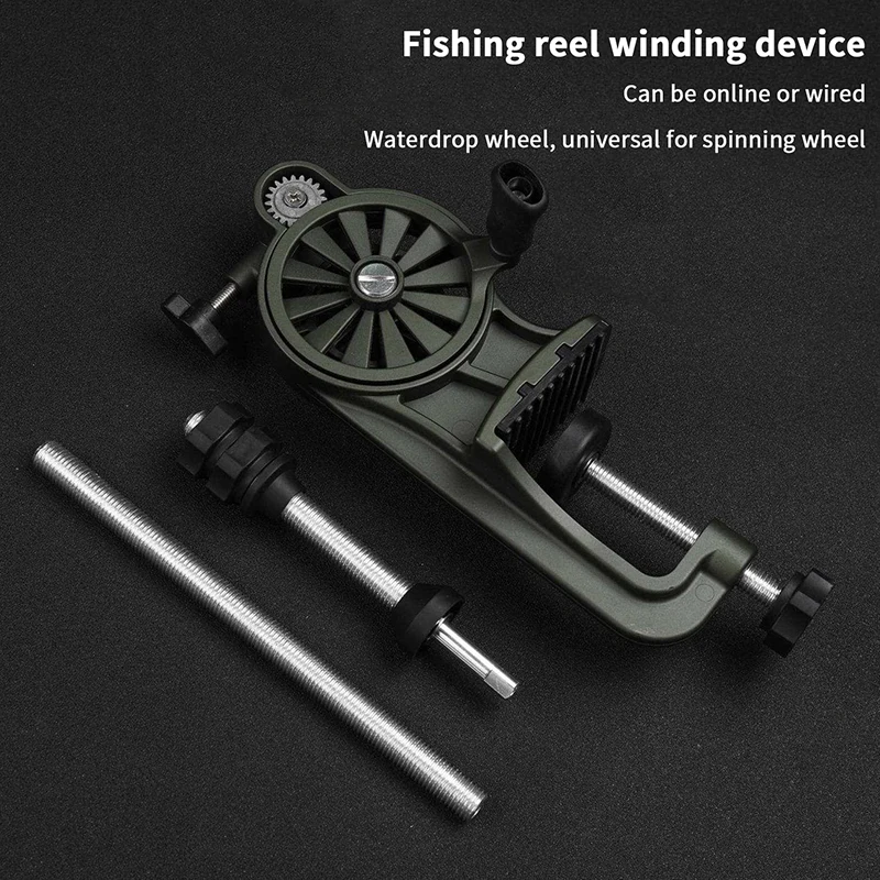 

Нескользящая намоточная машина для лески, регулируемая намоточная леска, настольный зажим, возвратно-поступательная намотка рыболовной проволоки, восстановление на открытом воздухе