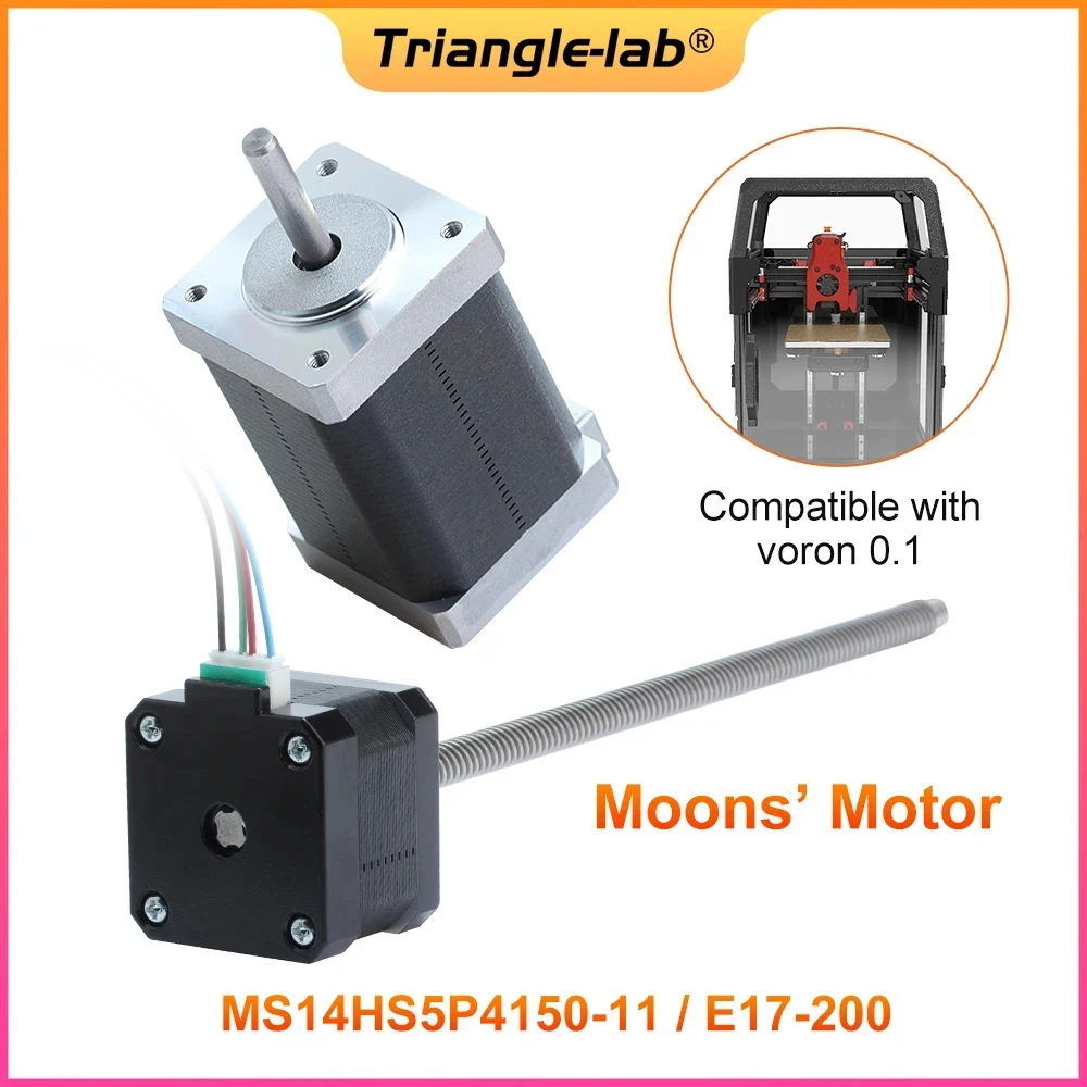 Imagem -04 - Trianglelab Moons Motor Ms14hs5ps15011 E174s-t0808200 para Voron 0.1 xy Eixo Nema 14 z Eixo Nema 17 Motor de Passo Impressora 3d c