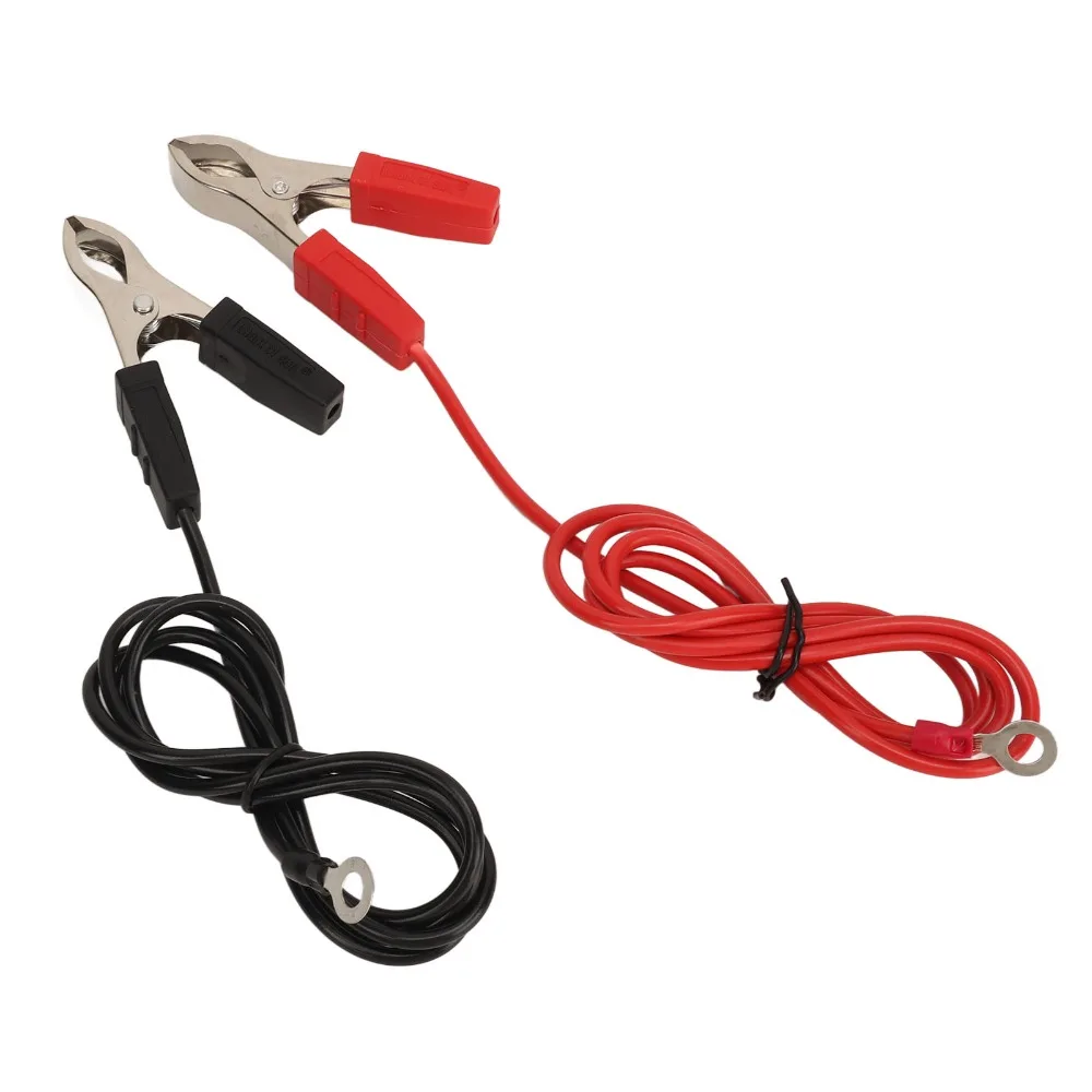 Durable Heavy Duty Battery Cables With Eyelet With Alligator Clips Extension Cord Replacement Inverter Cables Boat Marine