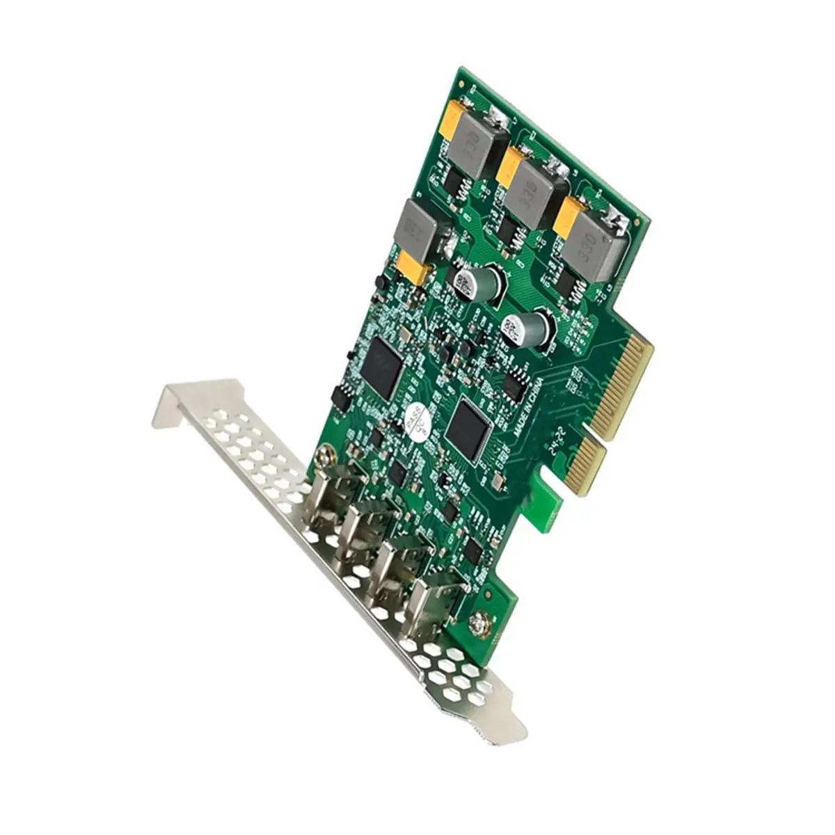 NEW FACTORY~PCIe X4 ASM3142 10Gbps USB3.1 4-Port Type-C Expansion Card USB 3.1 PCIE Raiser Card PCI-E to USB3.1 Type-C Adapter C
