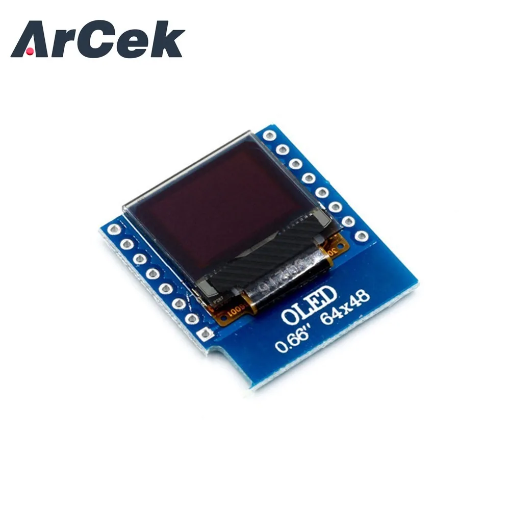 0.66 Inch Oled Display Module Lcd Module 64X48 Iic/I2c Interface Voor D1 Mini