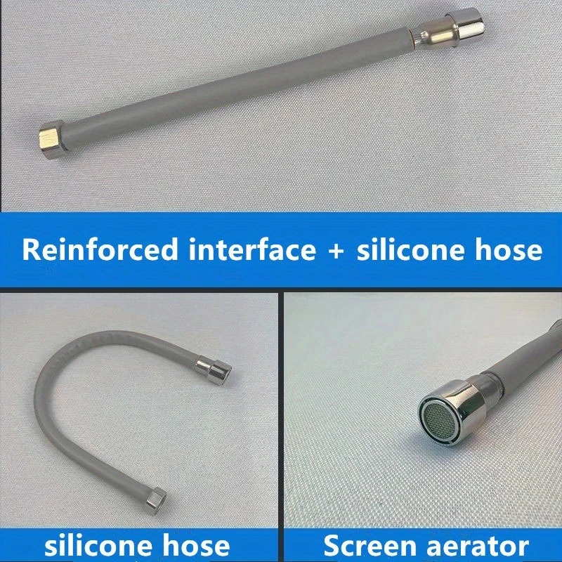 

30/50cm Plastic Faucet Extender Bendable Kitch Bathroom Balcony Faucet Extension Tube Universal Anti-splash Home Accessories