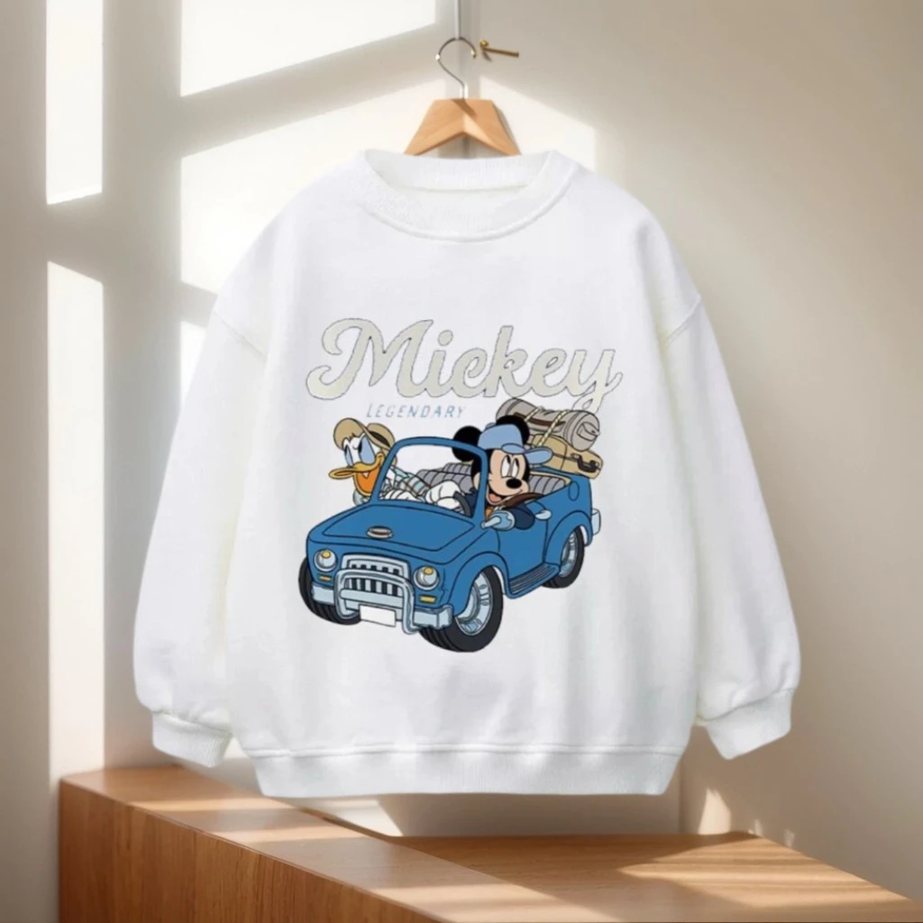 0–6 Jahre Kleinkind Disney Sweatshirts Mickey's Astronaut Classic Skate Styles Kinder Casual Sport Strickoberteile Langarm Kinderkleidung