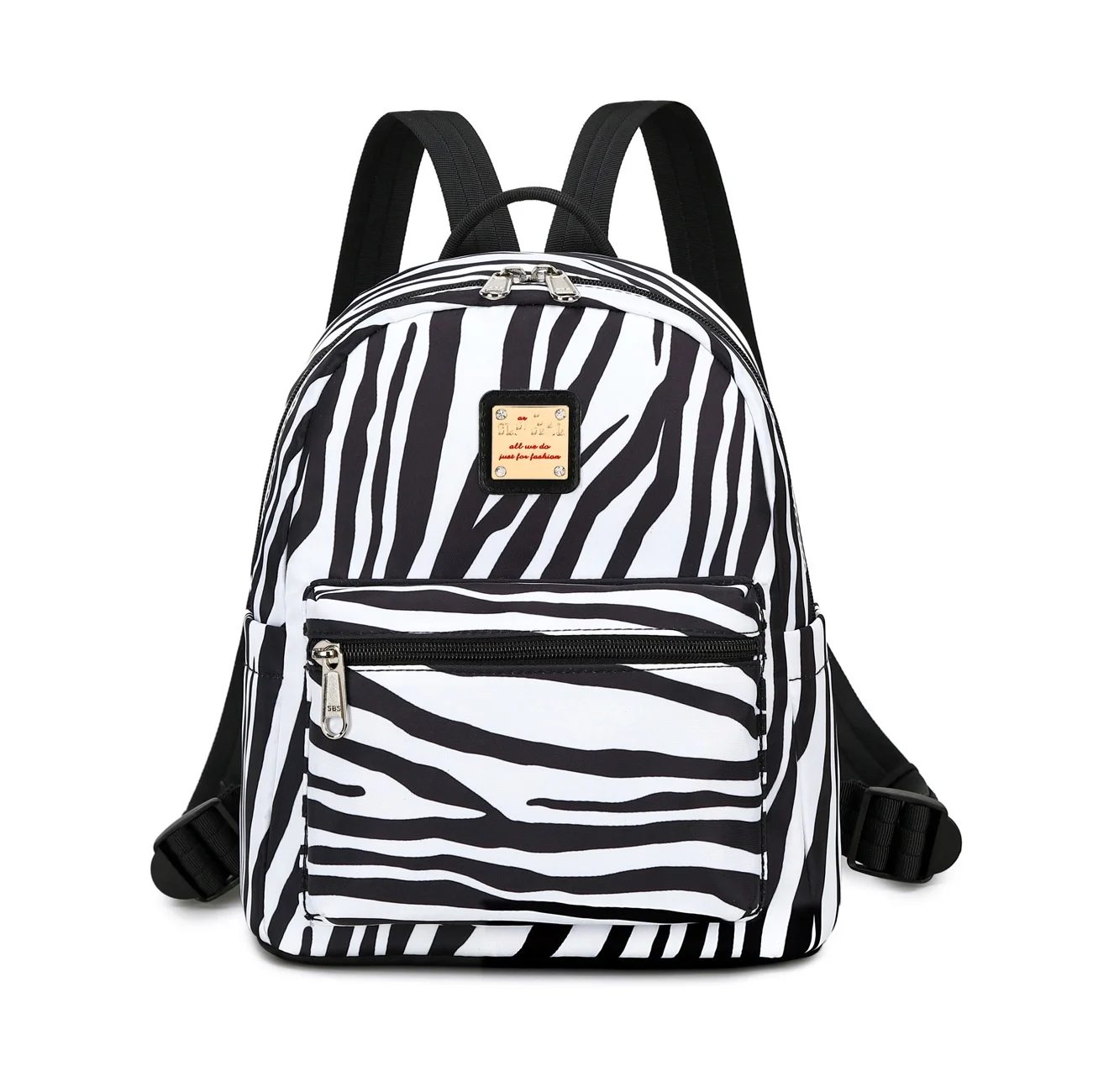 

New style cow zebra stripes Printed Fashion design plaid Backpacks Women's Commuter Portable Small floral Shoulder Bags Female