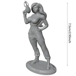 Figura resina miniatura sin pintar para juegos de rol y coleccionismo