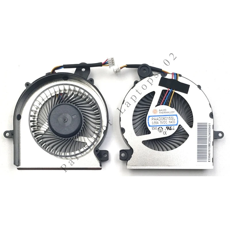 Nuevo Ventilador de Refrigeración para CPU de Portátil MSI GF65 GF65 Thin 10SD 10SDR 10SE 10SER 9SD 9SE 9SEX 9SEXR Series, PAAD06015SL-N433
