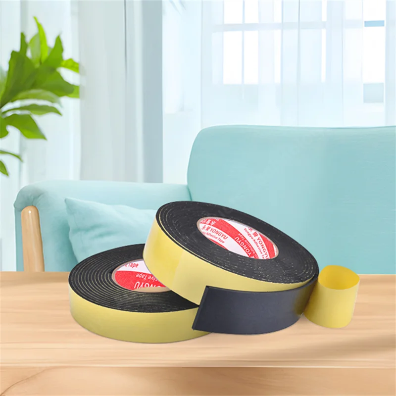 

2-Meter Eva Single-Sided Black Foam Tape For Buffering Sealing Waterproofing Heat Insulation Sound Insulation Air Conditioning