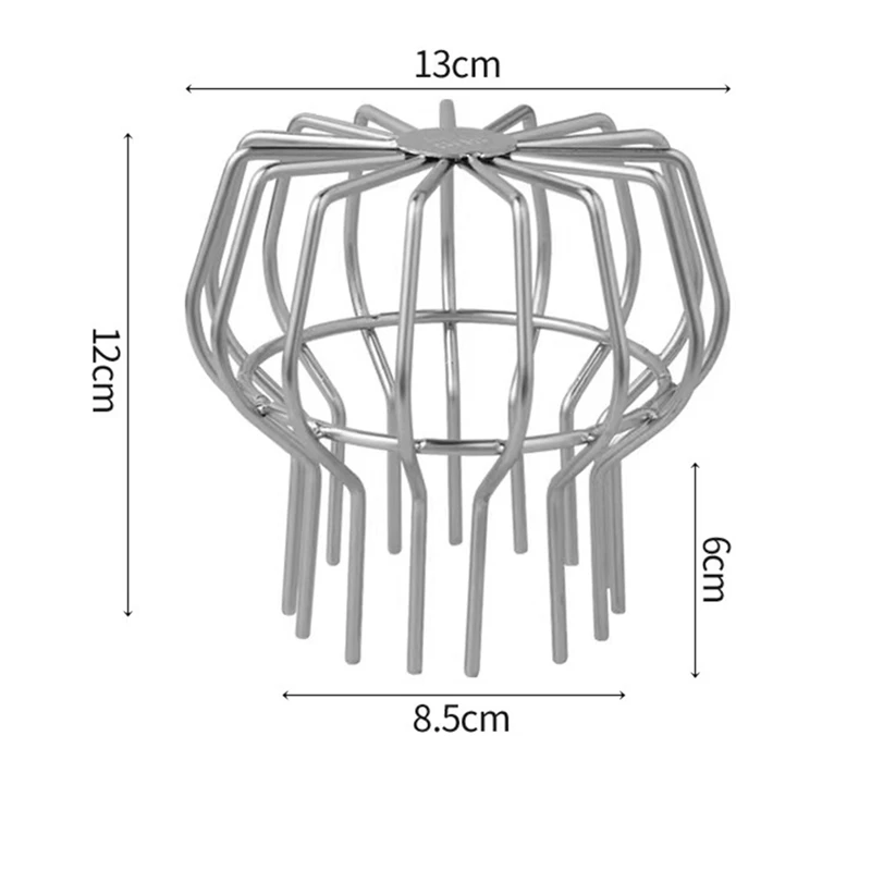 ステンレス鋼ガターガード、ルーフストレーナー、シルバー縦樋ストレーナー、クリーナーガード、2パック