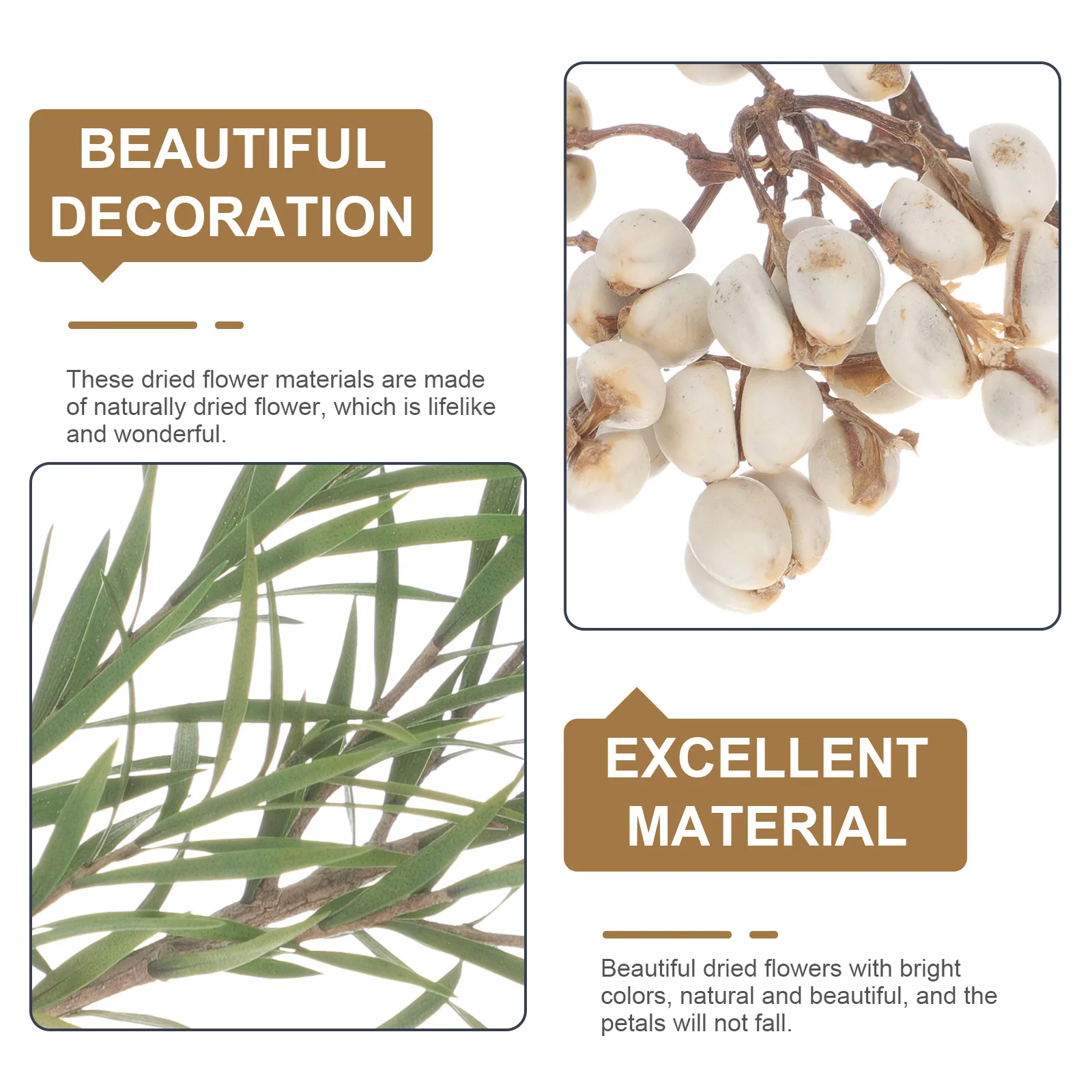 

1 Box Natural Dried Craft Material Decorative Preserved Flowers Diy Crafts Supplies Handmade Specimen Decorative Dried