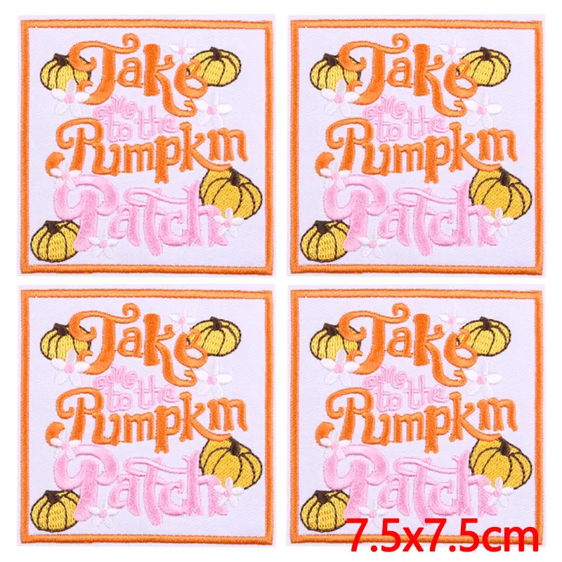 10PCS Wholesale Cartoon Letters Embroidered Patches for Clothing Fusible Patch DIY Iron On Patches On Clothes Hat Backpack Badge