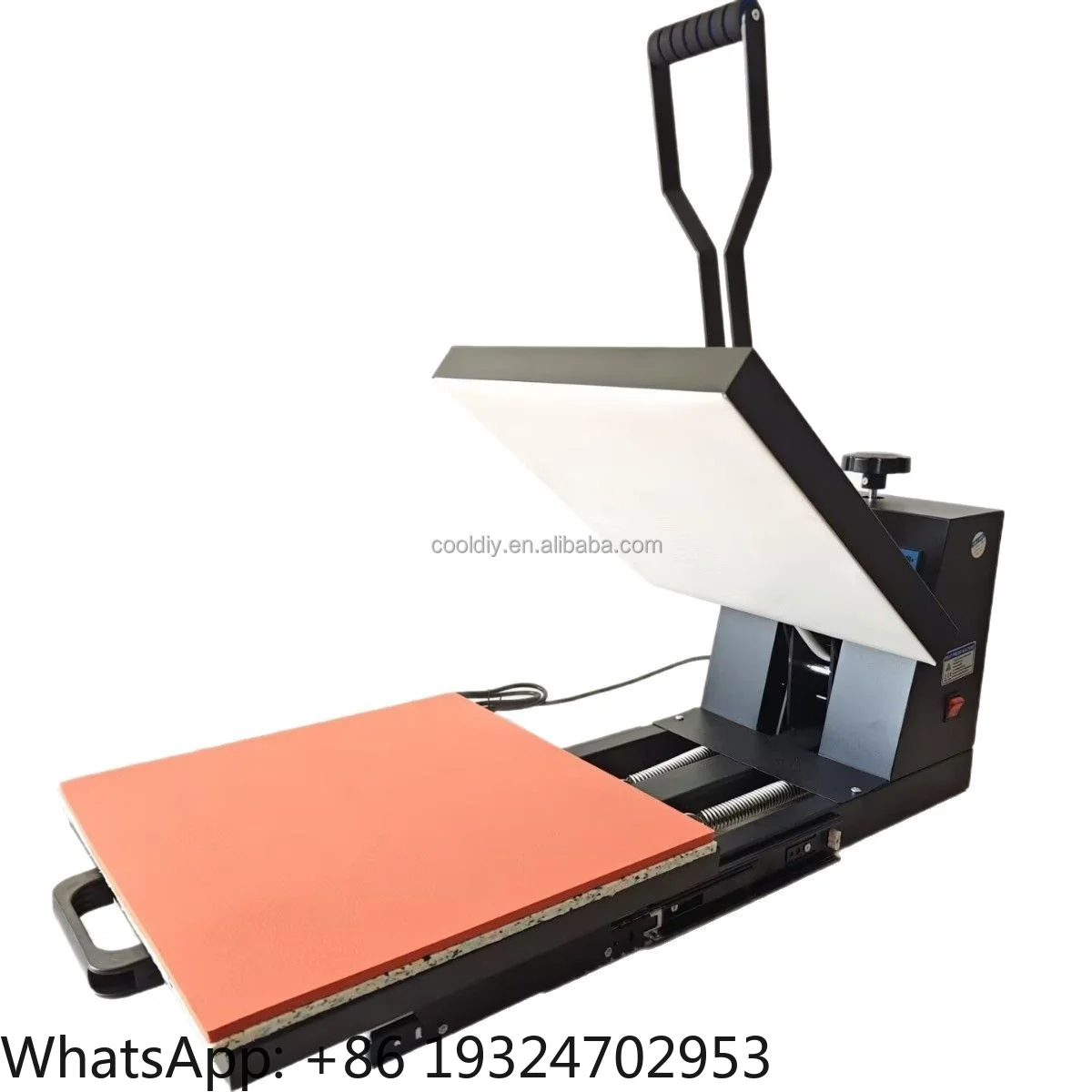 38*38CM Push Pull Flat Heat Press Machine T-shirt Bag Phone Case Puzzle Glass Rock Photo Heat Transfer Sublimation Print Machine