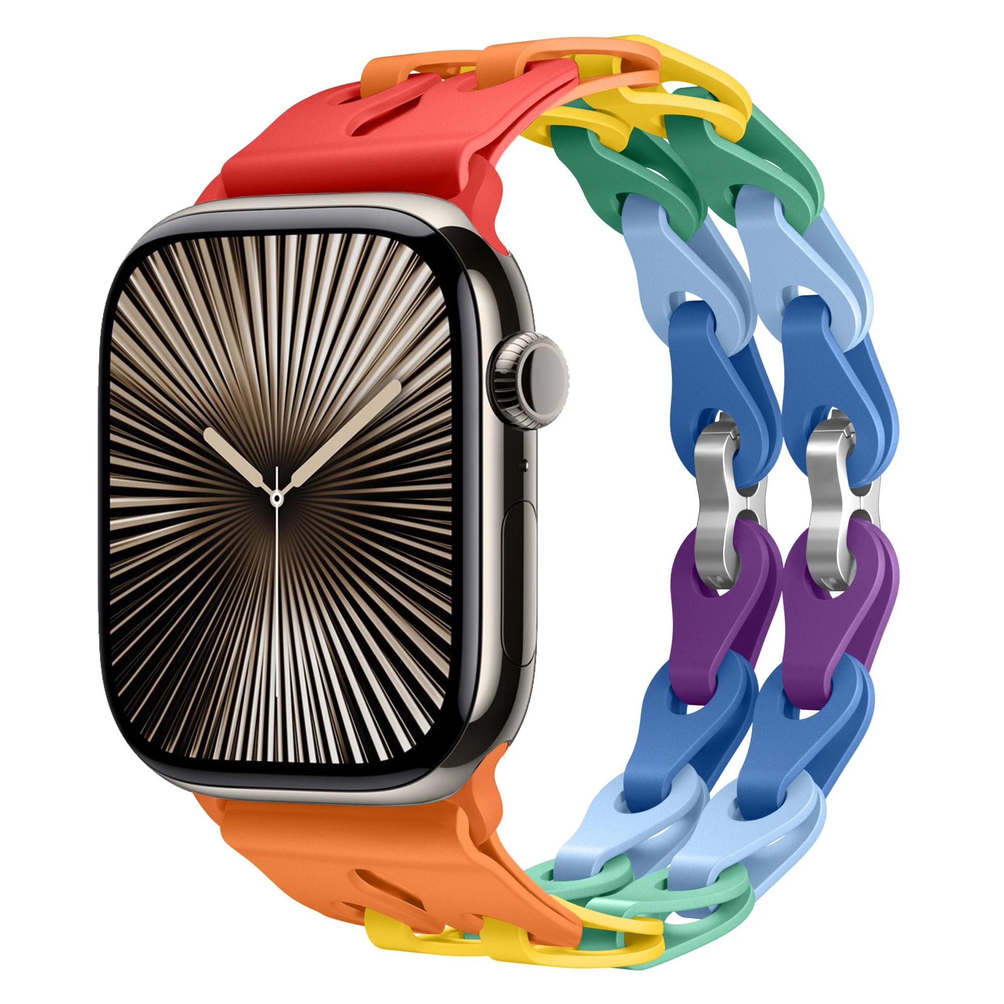 Тонкий силиконовый ремешок для Apple Watch 10 42 46 мм, цветной браслет для Iwatch 10 9 8 7 Ultra49 44/45/38 мм, спортивный браслет для наручных часов