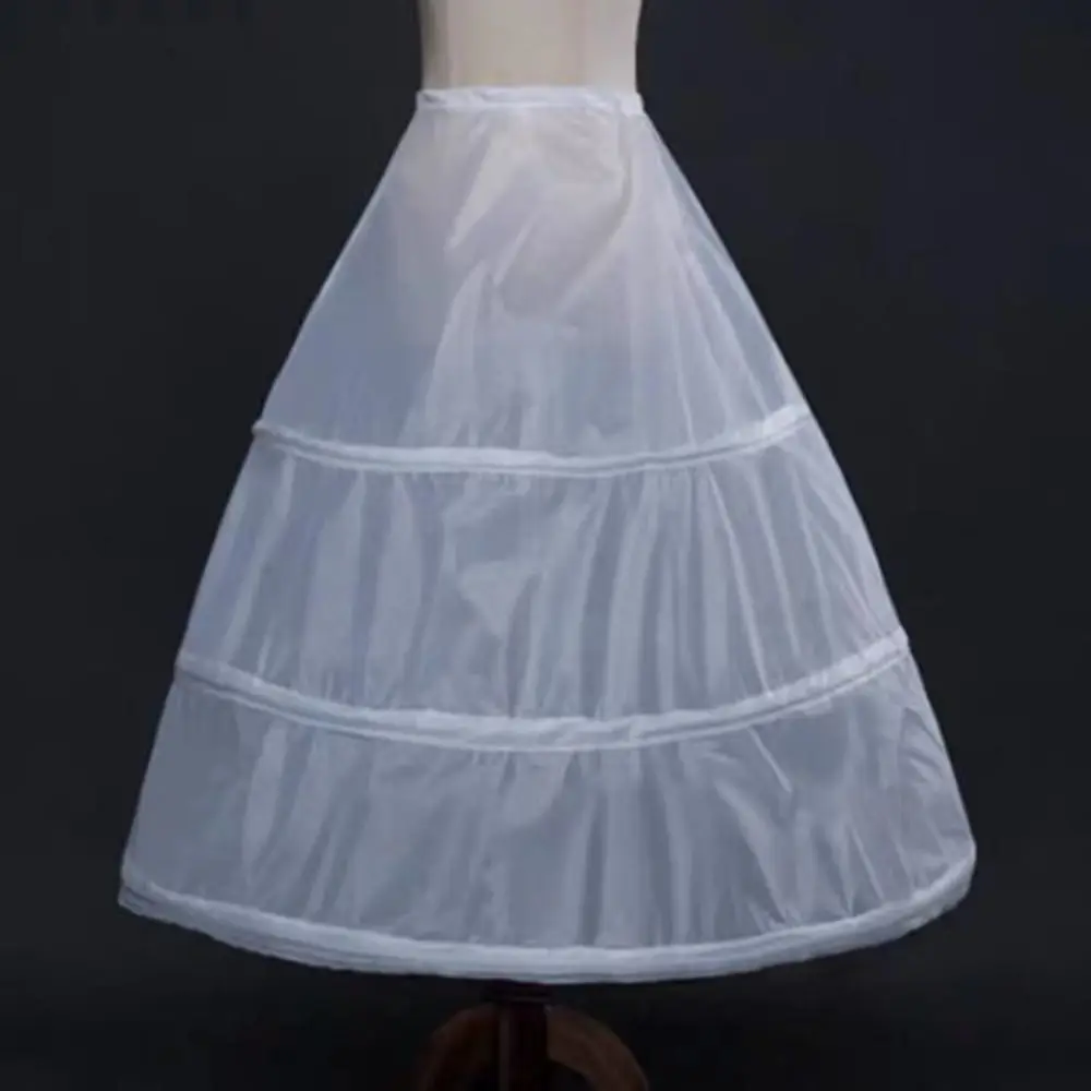 

New High Quality A-line Petticoat Adjustable Women Drawstring Bridal Crinoline White Wedding Accessories Waist Layer Gown