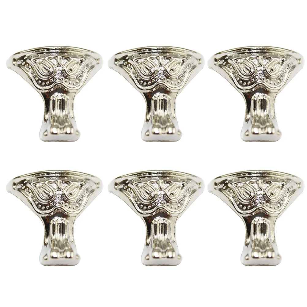 

20Pcs Furniture Corner Brackets Beast Face Zinc Alloy Sofa Support Legs Box Bed Couch Decoration Accessories Dark Green 28x27mm