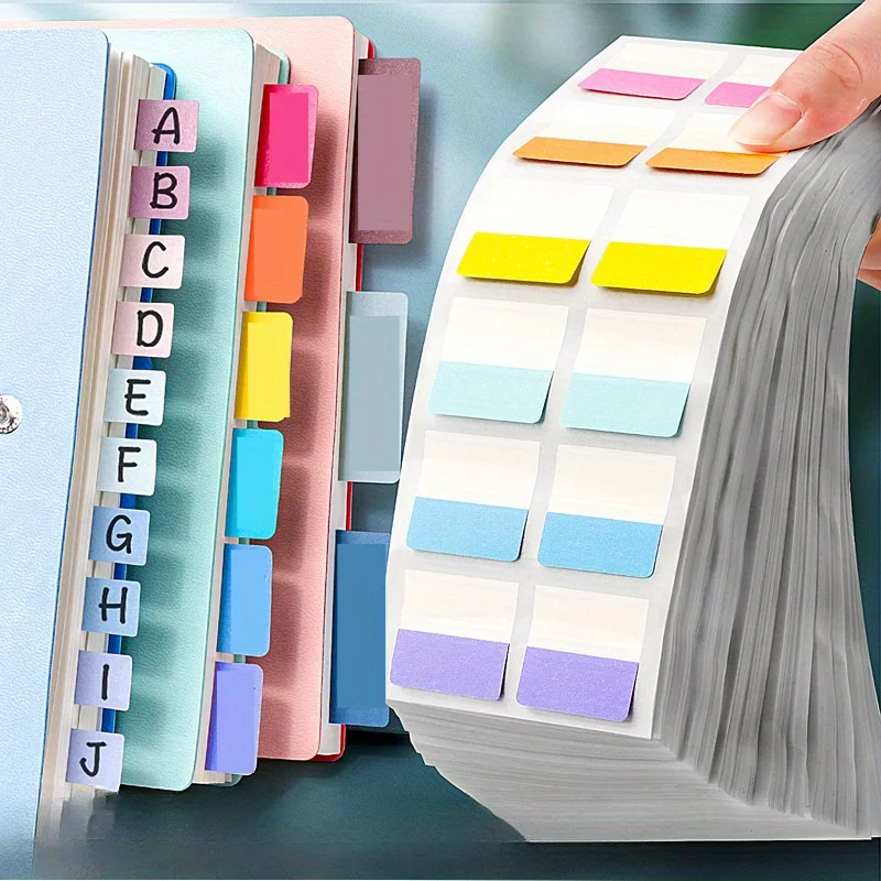 

120pcs multifunctional, writable plastic index tags - reusable page markers and document file organizer for office management