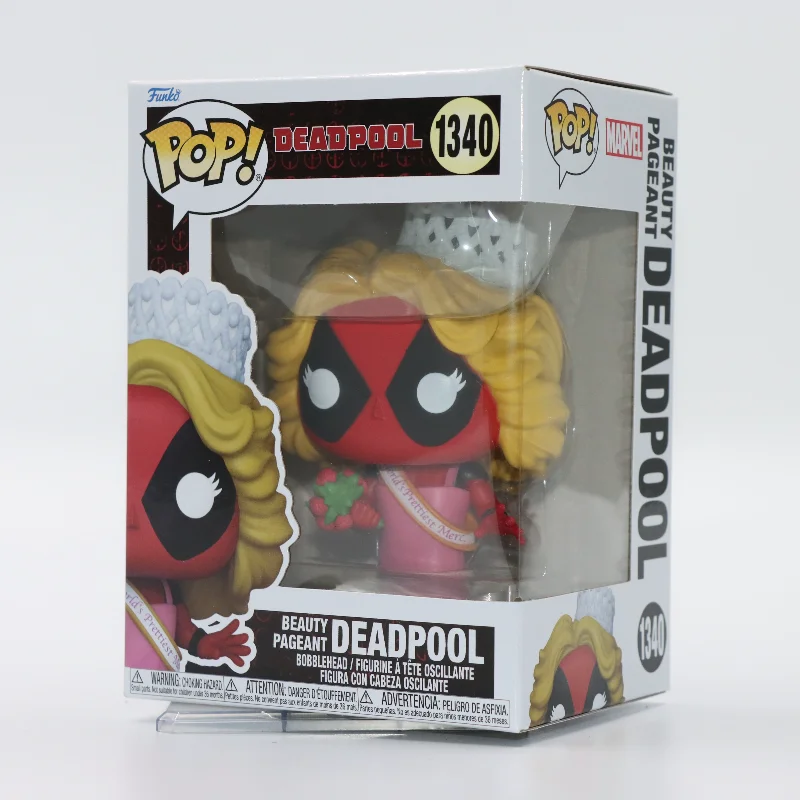 

Оригинальный конкурс красоты Funko Pop Marvel Deadpool с качающейся головкой # 1340 Турист # 1345 Фигурка Модель Игрушка Подарок Коллекционный Декор