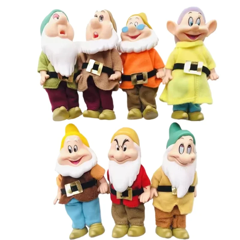 

10cm Disney The Snow White and The Seven Dwarfs 7pcs Actions Figure Toys Princess Pvc Dolls Collection Toys for Birthday Gifts