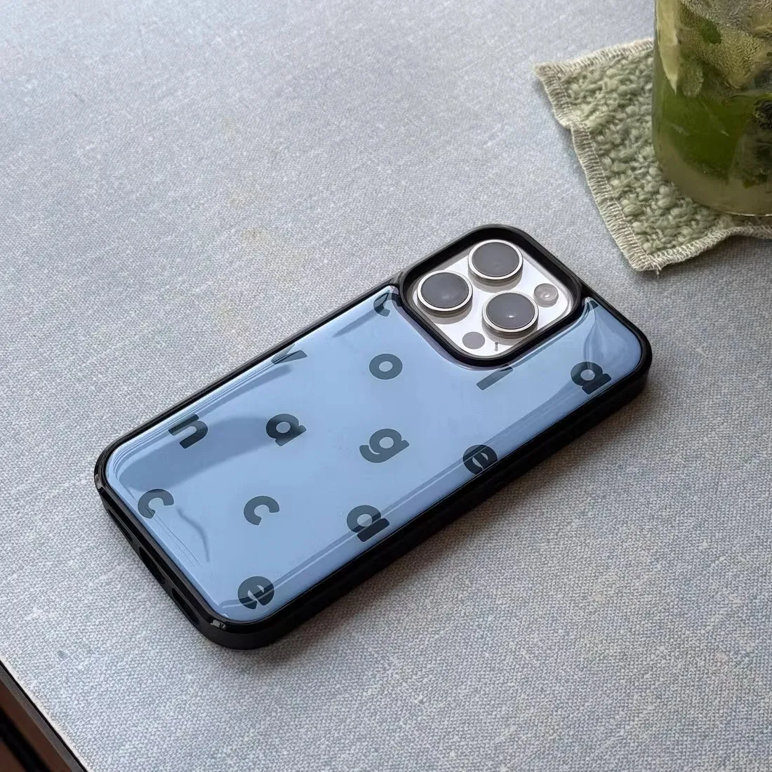 เคสโทรศัพท์อีพ็อกซี่สำหรับ 6Promax และ 5 สีโลโก้โคลิออนคู่เรียบง่ายป้องกันการตกกระแทกวัสดุอะคริลิก