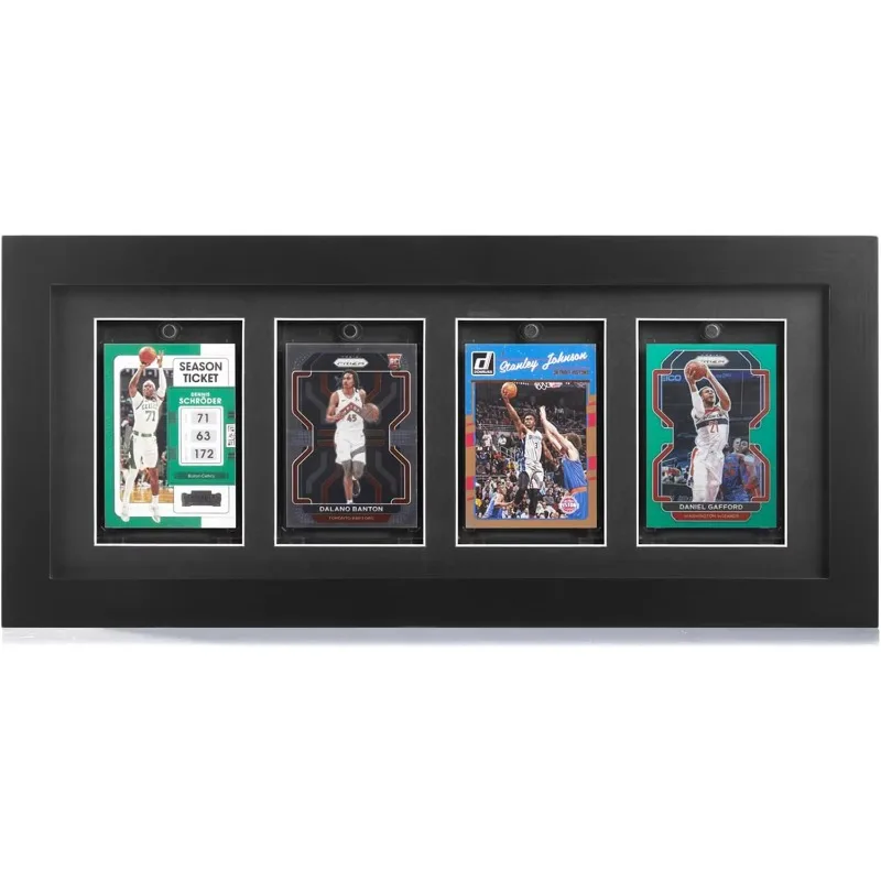 

Basketball, football and baseball wall-mounted display stand card display case with UV protection magnetic card holder display