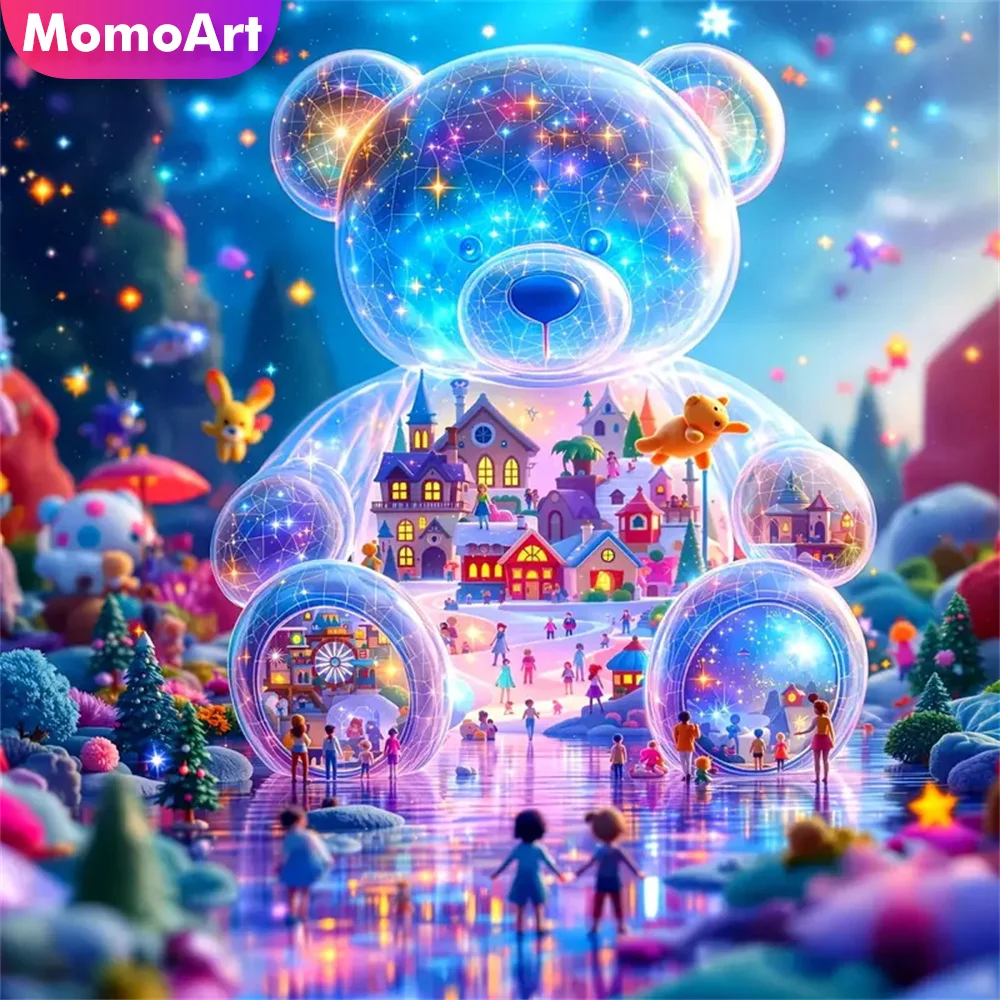 �y�Z�[�����zMomoart �x�A�_�C�������h���U�C�N�����N���X�X�e�b�`�L�b�g�G��ƕ����i���� DIY �V���h�J�����z�[���p