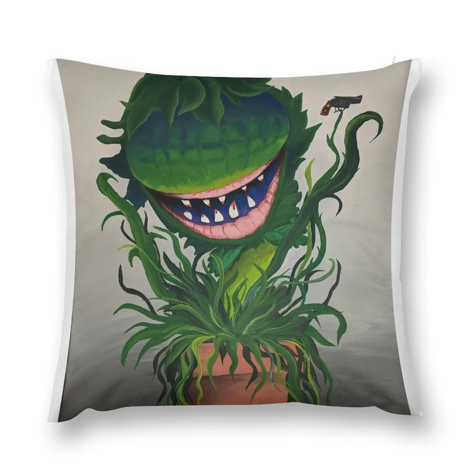 

Fly trap plant human eating Throw Pillow autumn pillowcase bed pillows pillow