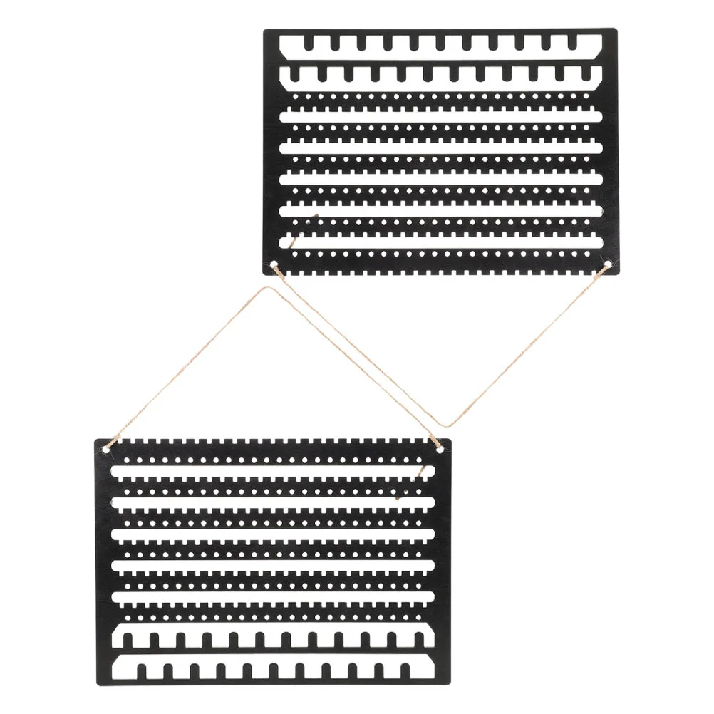 

2 шт. деревянная настенная стойка для хранения ювелирных изделий, держатель для сережек, органайзер для ожерелья, подставка для браслета, держатель для сережек