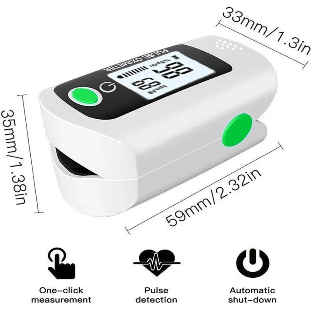 Portable Oximeter Mini Handheld Fingertip Digital Pulse Blood Oxygen Saturation Tester OLED Display Pulse Rate Medical Monitor