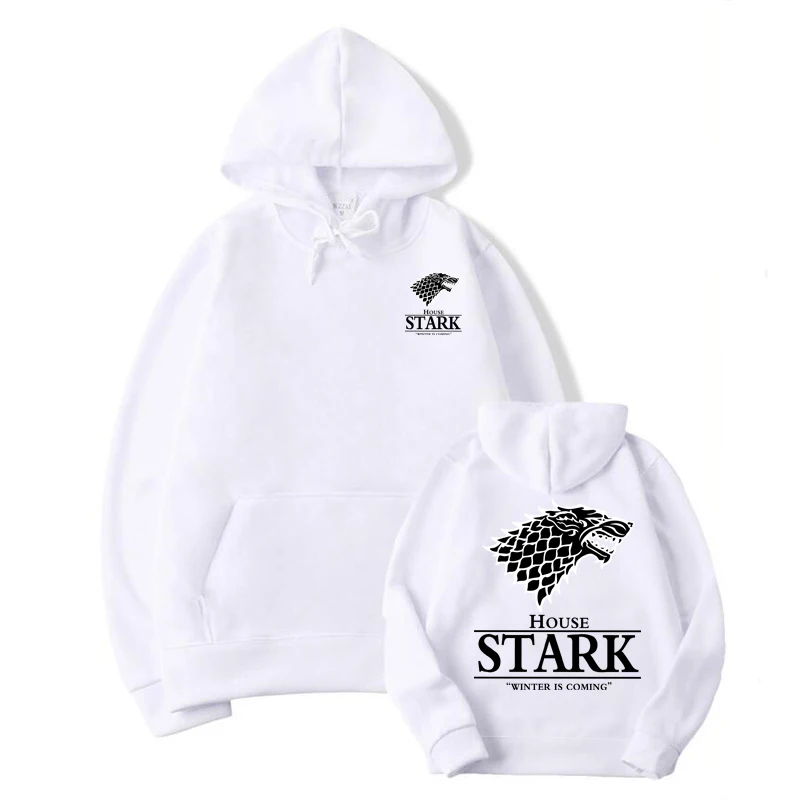 2025ハウス・スターク メンズ プリント パーカー ヒップホップ ストリートウェア カジュアル ファッション 春秋 ファッション フード付きパーカー