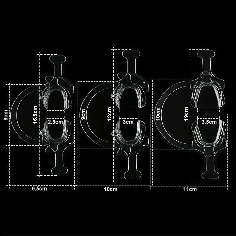 

Стоматологический ортодонтический пластиковый открывалка для рта, прозрачный ретрактор для щек с ручкой, инструменты для ретрактора щек для губ C-образной формы