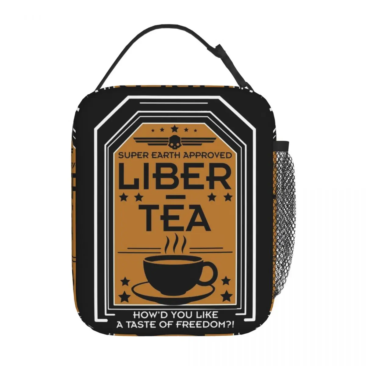 

Изолированная сумка для обеда Liber-Tea H-Helldivers Термосумка Контейнер для обеда Герметичная сумка-тоут Ланч-бокс для девочек и мальчиков Пикник колледжа
