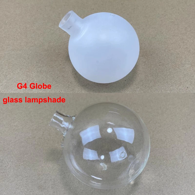 G4 Globe D5cm D6cm D8cm Frost Clear Glass Shade Replacement for G4 Socket, G4 ball glass lampshade cover for chandelier