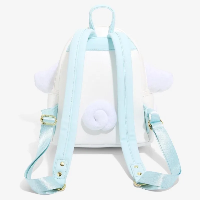 Original Loungefly Cinnamoroll 3D Kawaii Backpacks Anime Figure Cosplay Women\'s School Bags Fashion PU Leather Mini Backpacks