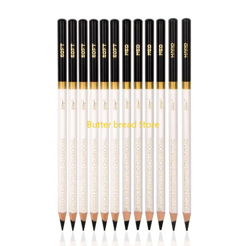 

W89C 12 Pieces Professional Sketch Pencils Artist Sketch Set for Beginner Painting