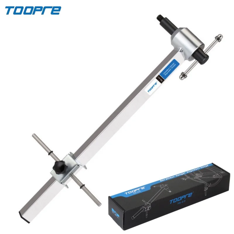 TOOPRE Bicycle Rear Derailleur Hanger Alignment Gauge Aluminium Alloy Straighten Tool for Mountain Road Bike 20-29'' Wheel