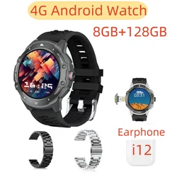 Smart Watch con scheda SIM di rete 4G con fotocamera da 8GB + 128GB 1.43 ''AMOLED 200W con GPS Wifi Google Play Smartwatch Android