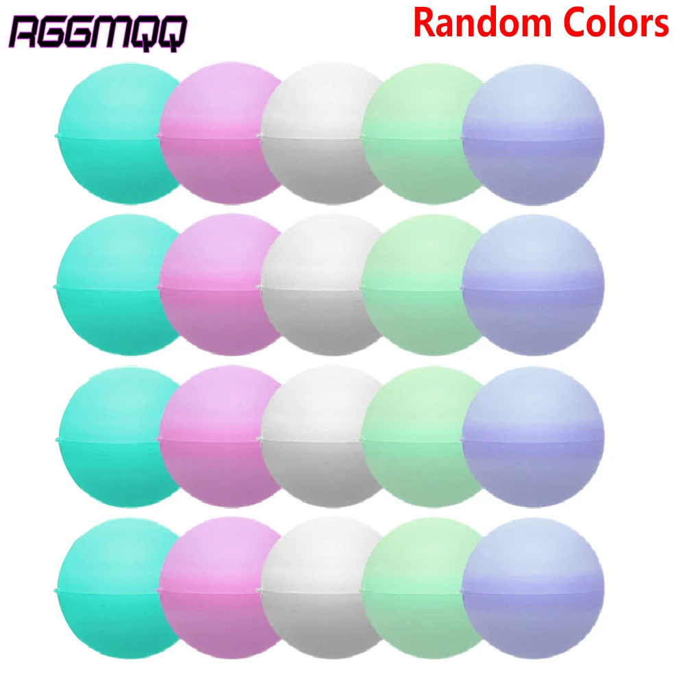 12/20PCS Reusable Water Balloons - Self-Sealing Quick-Fill Splash Balls,Leak-Proof Summer Pool Toys for KidsBeach Backyard Games