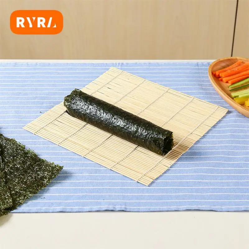 NewSushi Tool Bamboo Rolling Mat DIY Onigiri Rice Roller Chicken Roll Hand Maker Kitchen Japanese Sushi Maker Tools Home