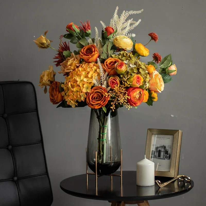 

flower High-end simulated bouquet decoration model room light luxury